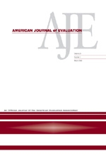 Current issue of the American Journal of Evaluation 